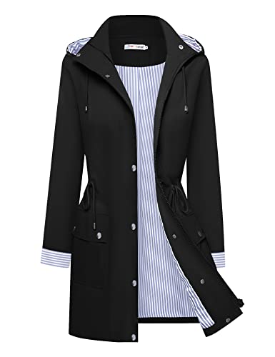 Amazon.com: BBX Lephsnt Women's Raincoats Long Rain Jackets for
